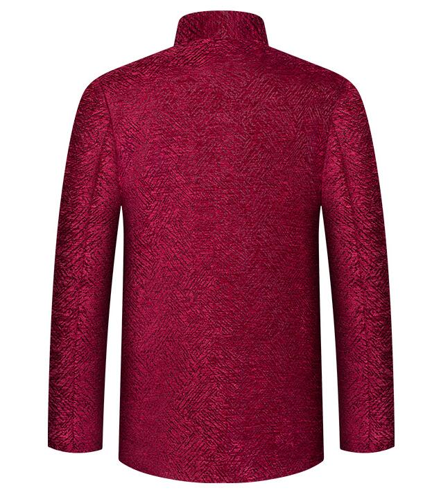 中老年人款仿唐中山裝，福連文苑復古刺繡中山裝