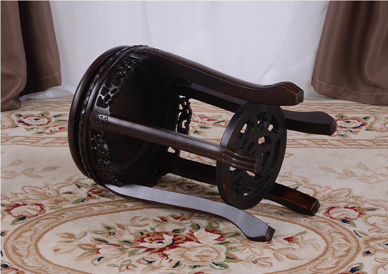 中式仿古家用鼓凳，實木繡墩古箏凳子