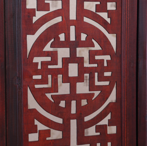 仿古實(shí)木中式屏風(fēng)，復(fù)古玄關(guān)屏風(fēng)隔斷