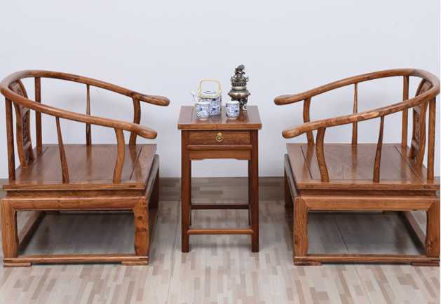 簡(jiǎn)約花梨木禪椅，中式雕花太師椅