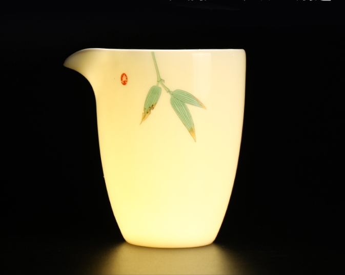 凝脂玉瓷簡約茶具，一壺兩杯功夫茶具