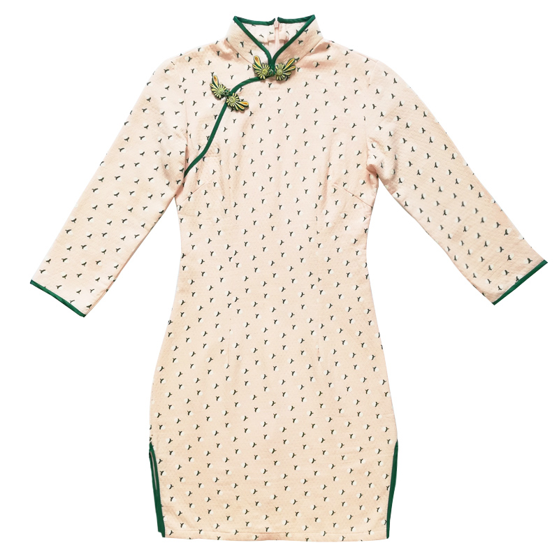 四款別樣小清新旗袍，甜美文藝福連文苑旗袍