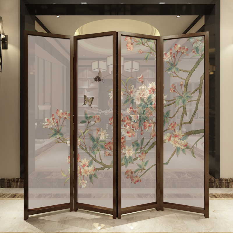 五款簡約大方屏風(fēng)，清新印花屏風(fēng)隔斷