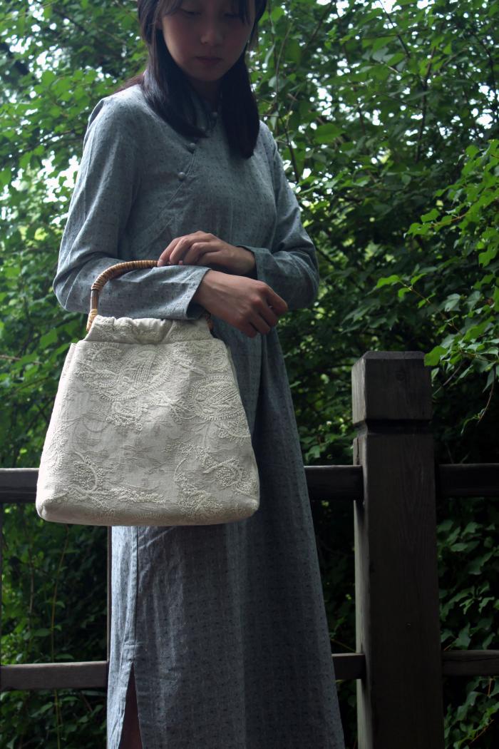 清新脫俗手工包，福連文苑刺繡手工包包