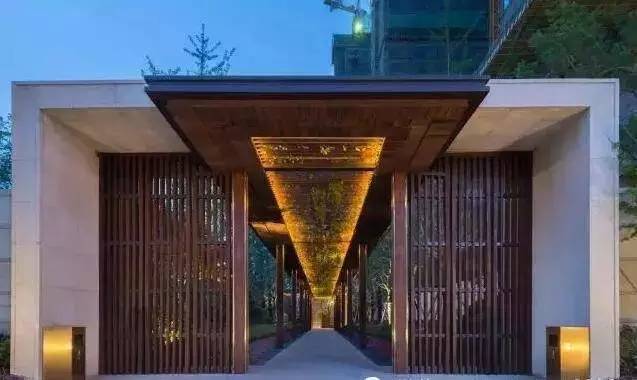 100個(gè)新中式入口，中國新中式建筑的精髓