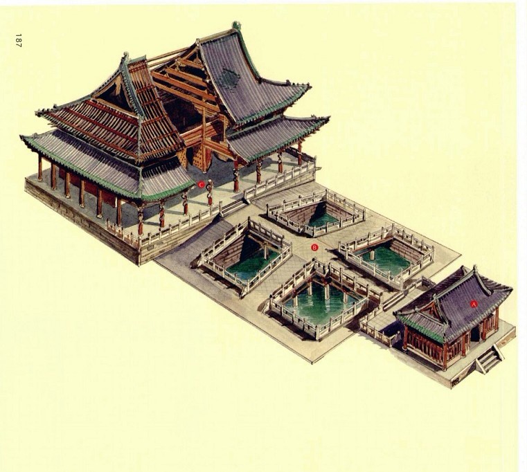 穿墻透壁，手繪中國古代經(jīng)典古建筑