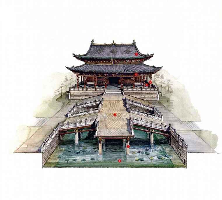 穿墻透壁，手繪中國(guó)古代經(jīng)典古建筑