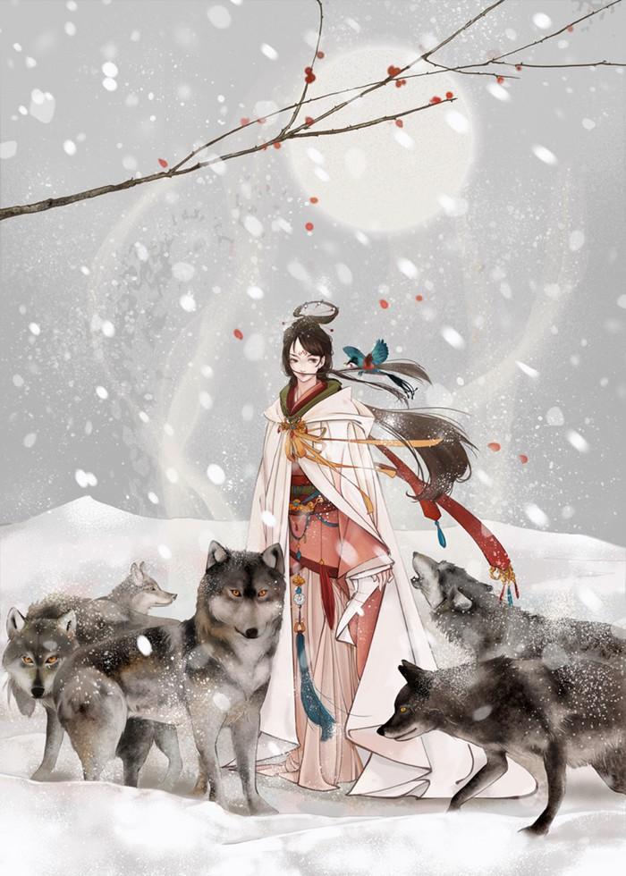 唯美古風圖片：一句君無戲言，妾等百年