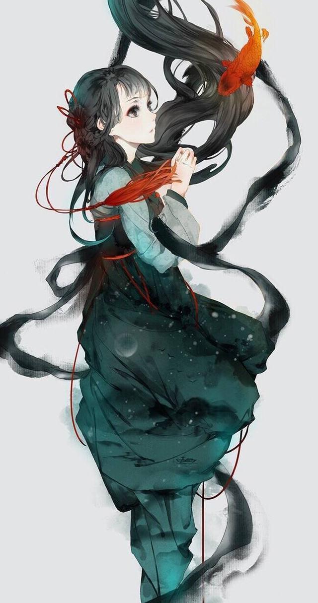 5款唯美古風(fēng)圖片：癡心灑淚悲啼，思念苦惱傷心