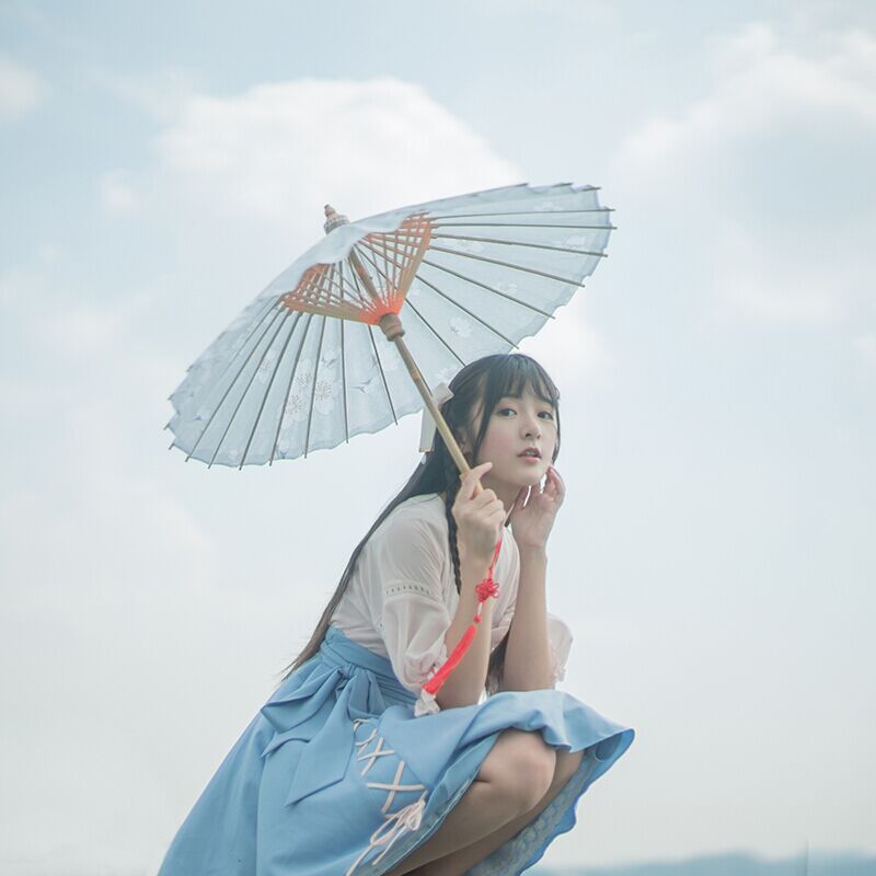 窈窕淑女古風(fēng)漢服，俏皮可愛(ài)漢服美女