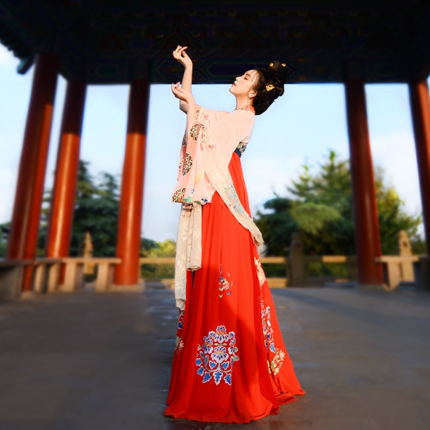 盛唐流芳漢服，窈窕淑女漢服美女