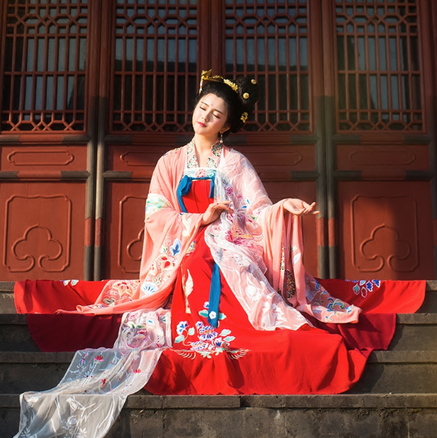 盛唐流芳漢服，窈窕淑女漢服美女