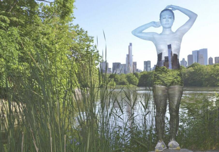 隱形的人體彩繪，異樣別致的彩繪