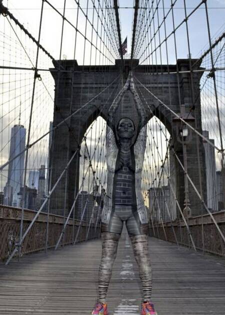 隱形的人體彩繪，異樣別致的彩繪