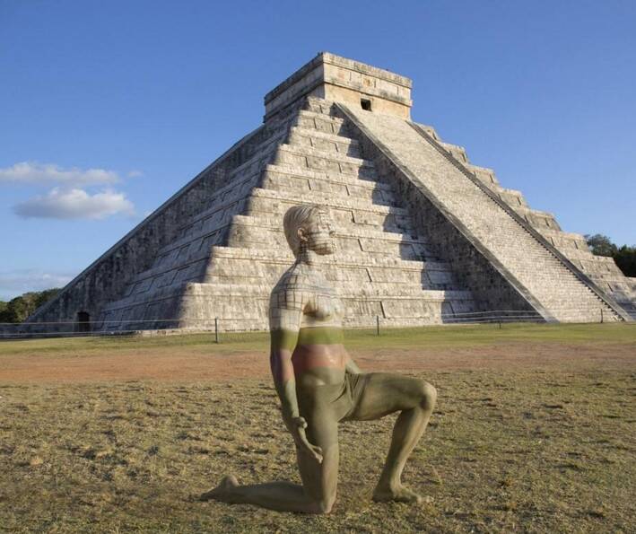 隱形的人體彩繪，異樣別致的彩繪