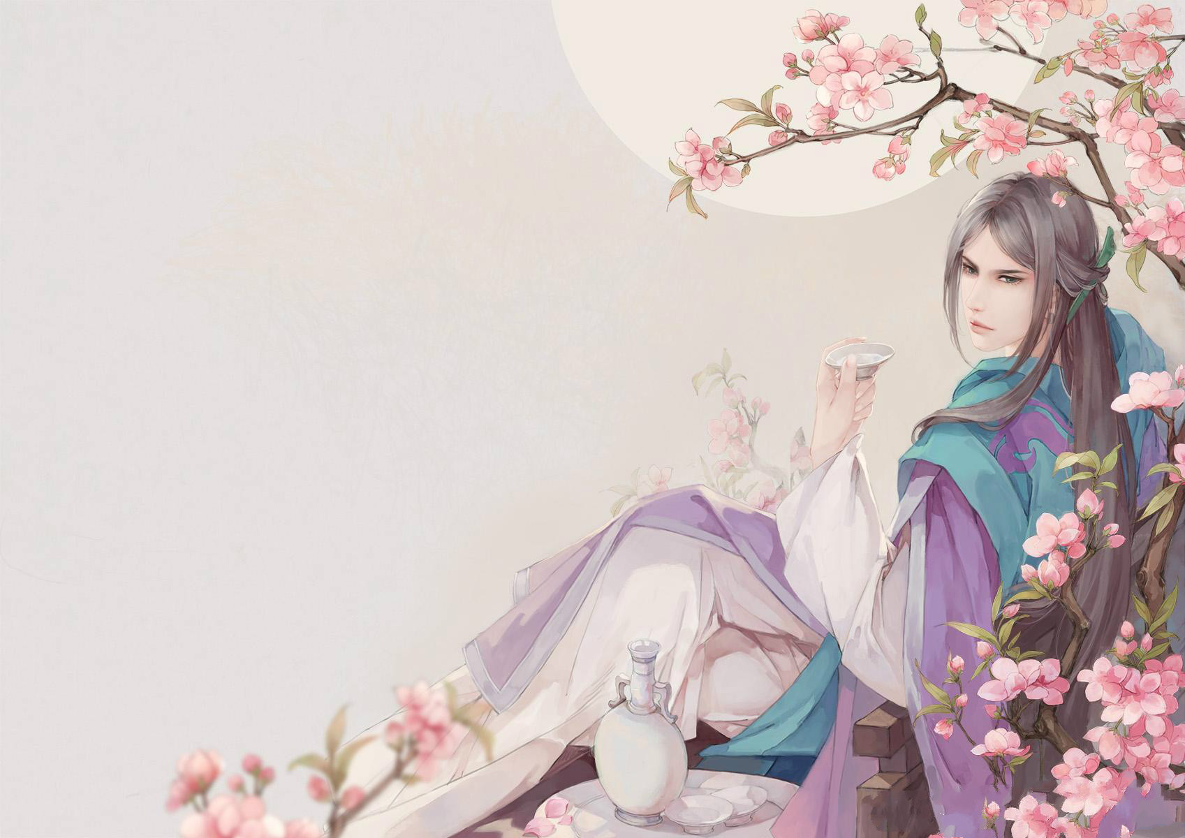 唯美古風(fēng)圖片：似水流年，恍然又一年