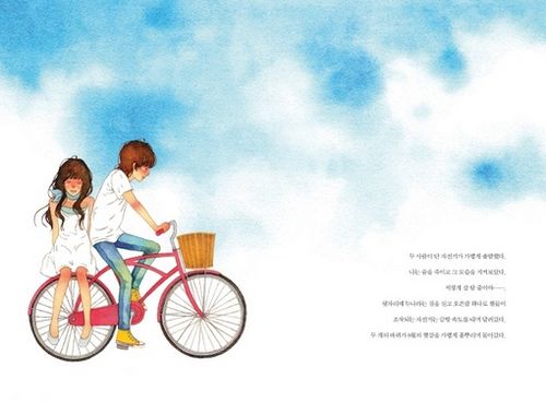 復(fù)古的插畫：怦然心動