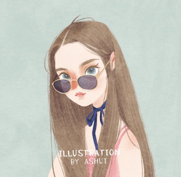 手繪插畫，適合做頭像的插畫