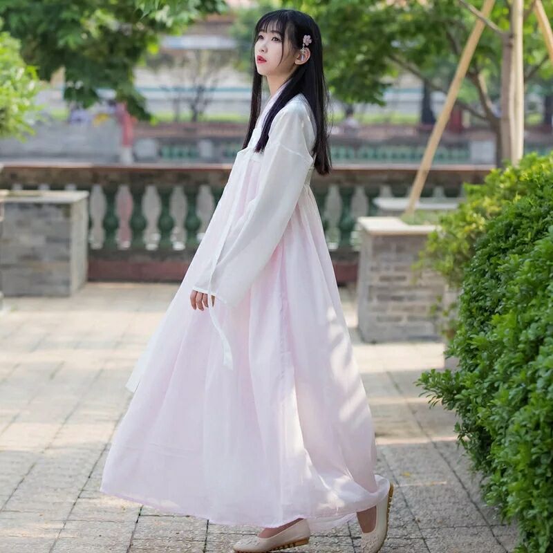 飄逸清新淡雅漢服，福連文苑襦裙廣袖流仙裙
