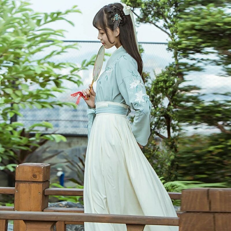 魏晉風改良漢服古裝，漢元素夏裝襦裙圖片