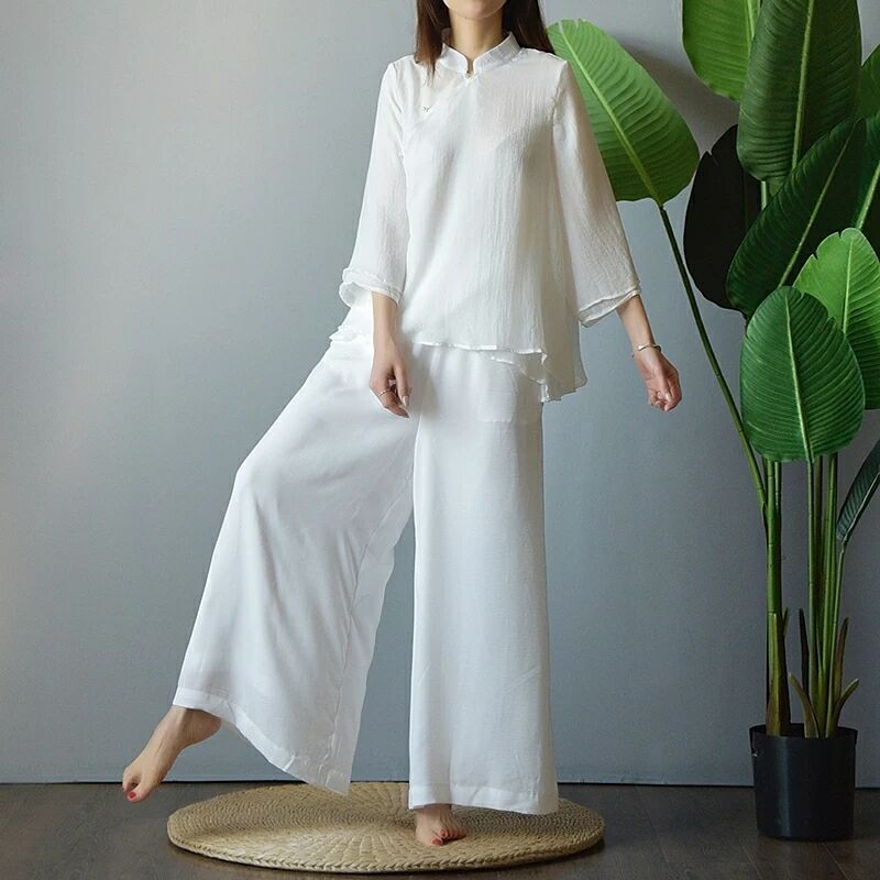 禪意文藝旗袍漢服，福連文苑禪服圖片