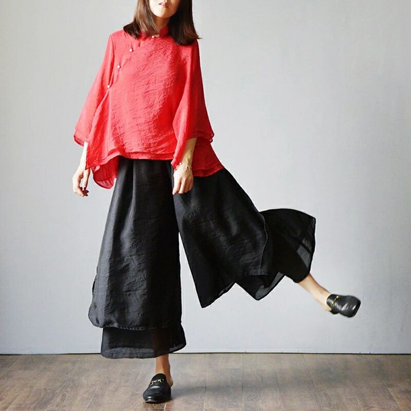 禪意文藝旗袍漢服，福連文苑禪服圖片