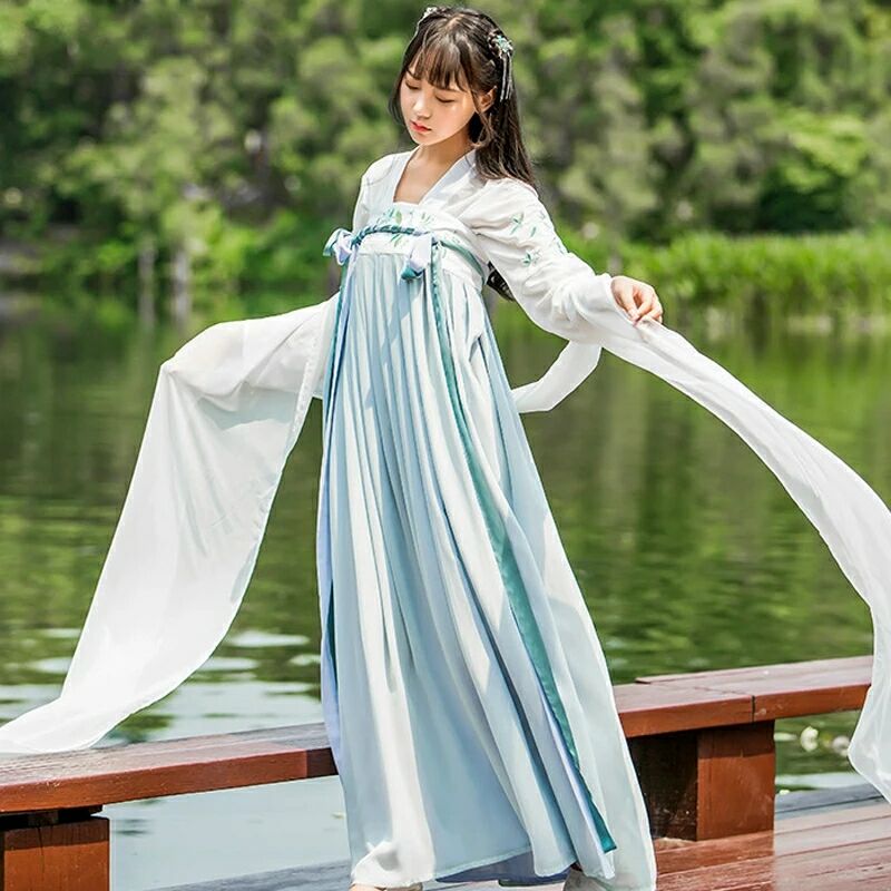 柔和素雅漢服，清新可人漢服圖片