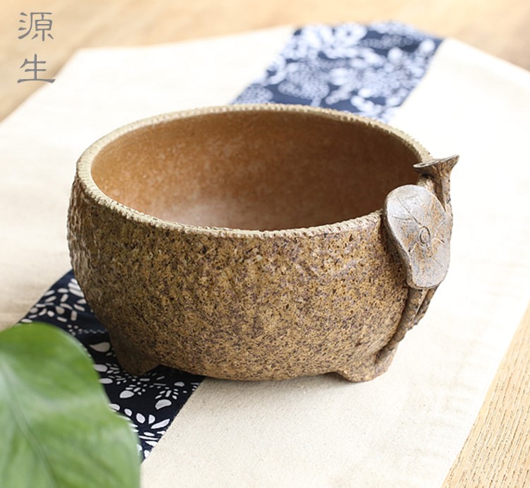 日式陶瓷水盂，可用作茶洗筆洗