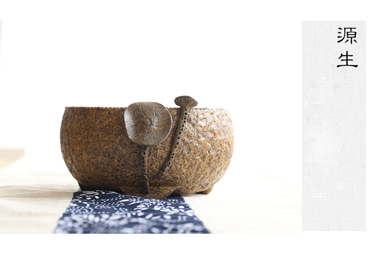 日式陶瓷水盂，可用作茶洗筆洗