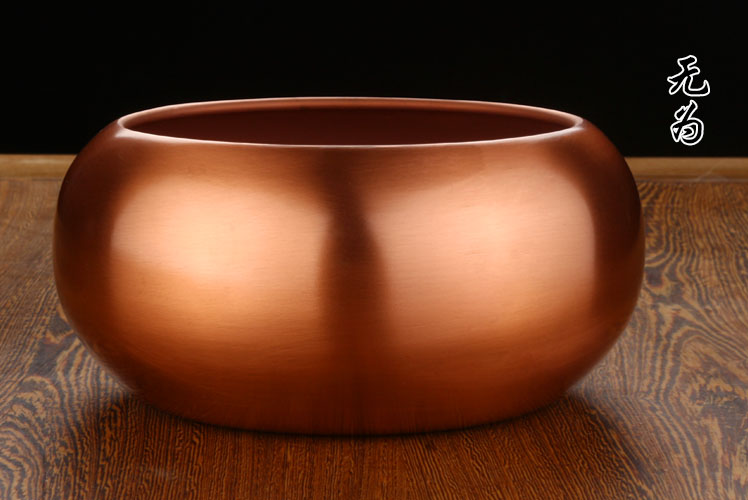 色澤明朗的銅質水盂筆洗