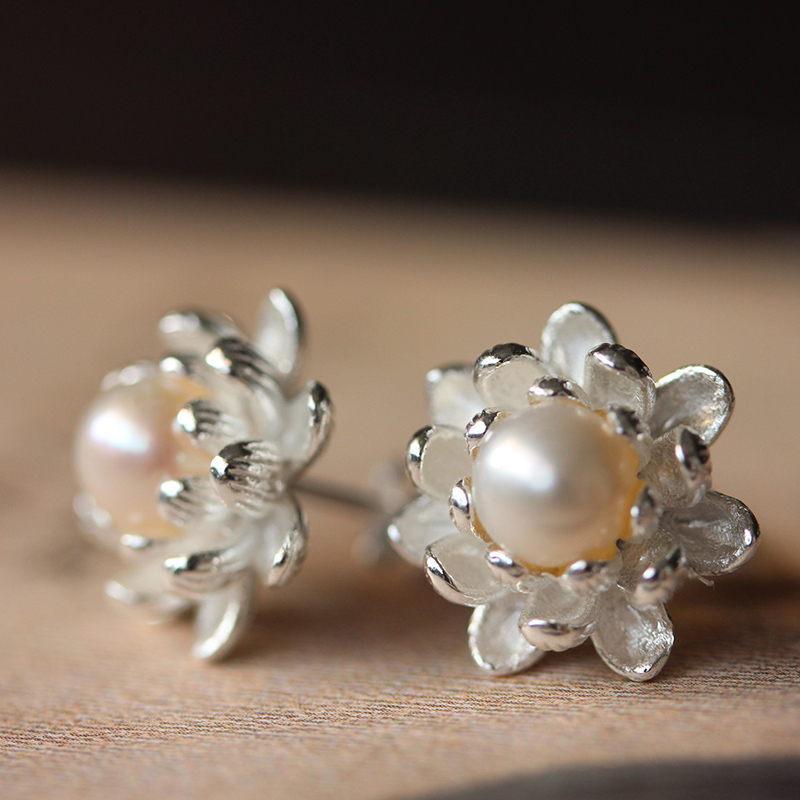 福連文苑珍珠耳釘