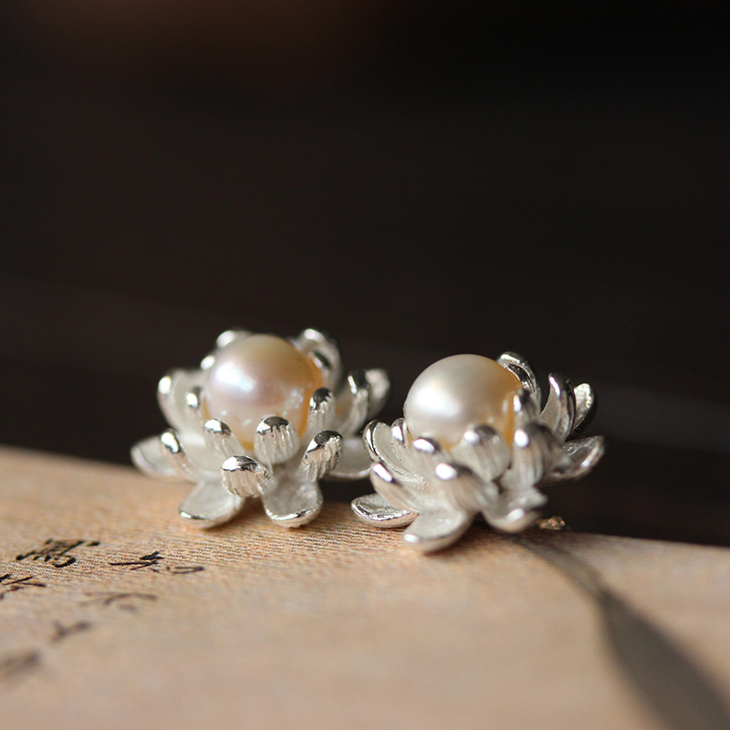 福連文苑珍珠耳釘