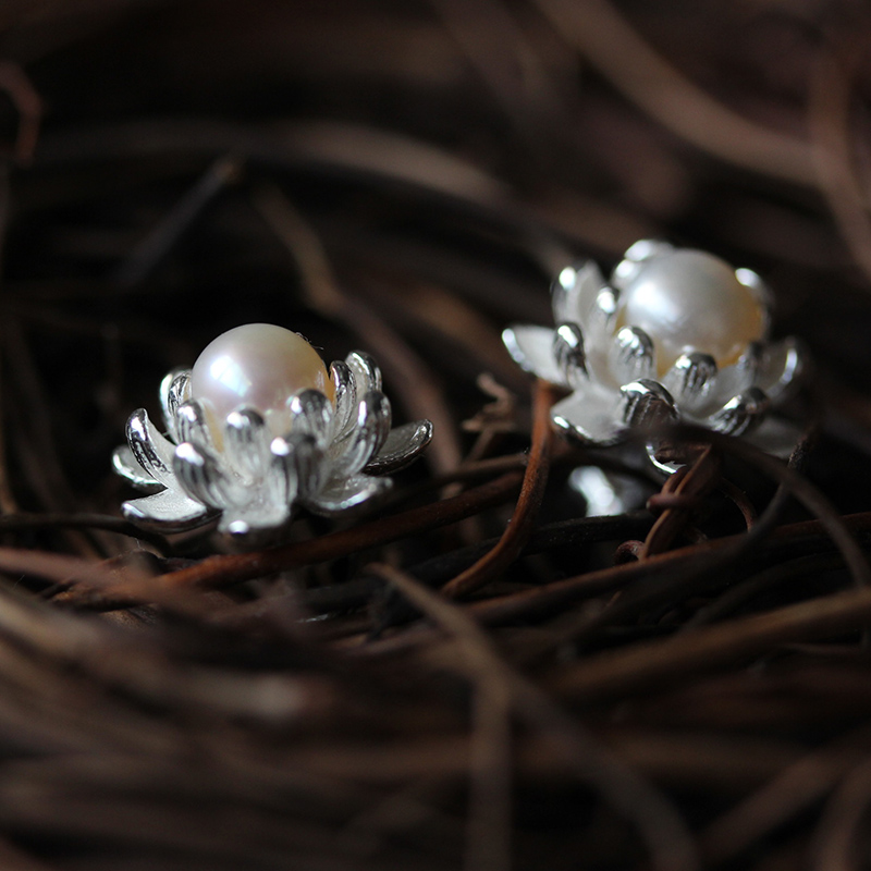 福連文苑珍珠耳釘