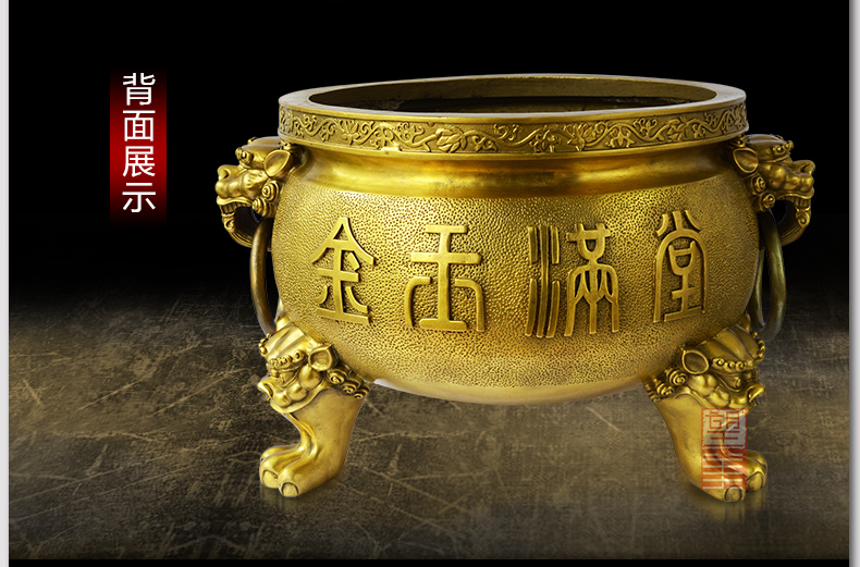 純銅香爐，三足宣德爐