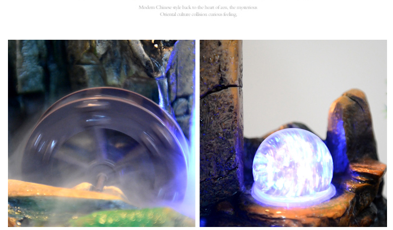 假山流水噴泉，招財(cái)假山噴泉流水盆景