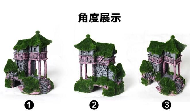 青苔擺件，小型觀賞假山石