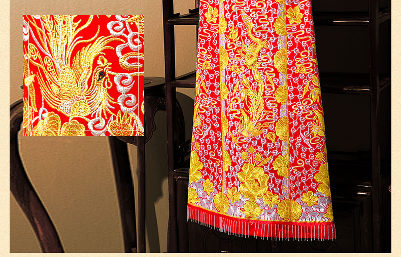 大五福龍鳳褂，中式新娘古裝旗袍喜服