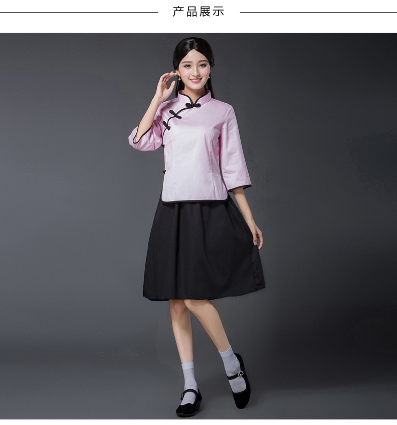 民國風(fēng)學(xué)生裝五四青年裝，復(fù)古服裝女裝中山裝