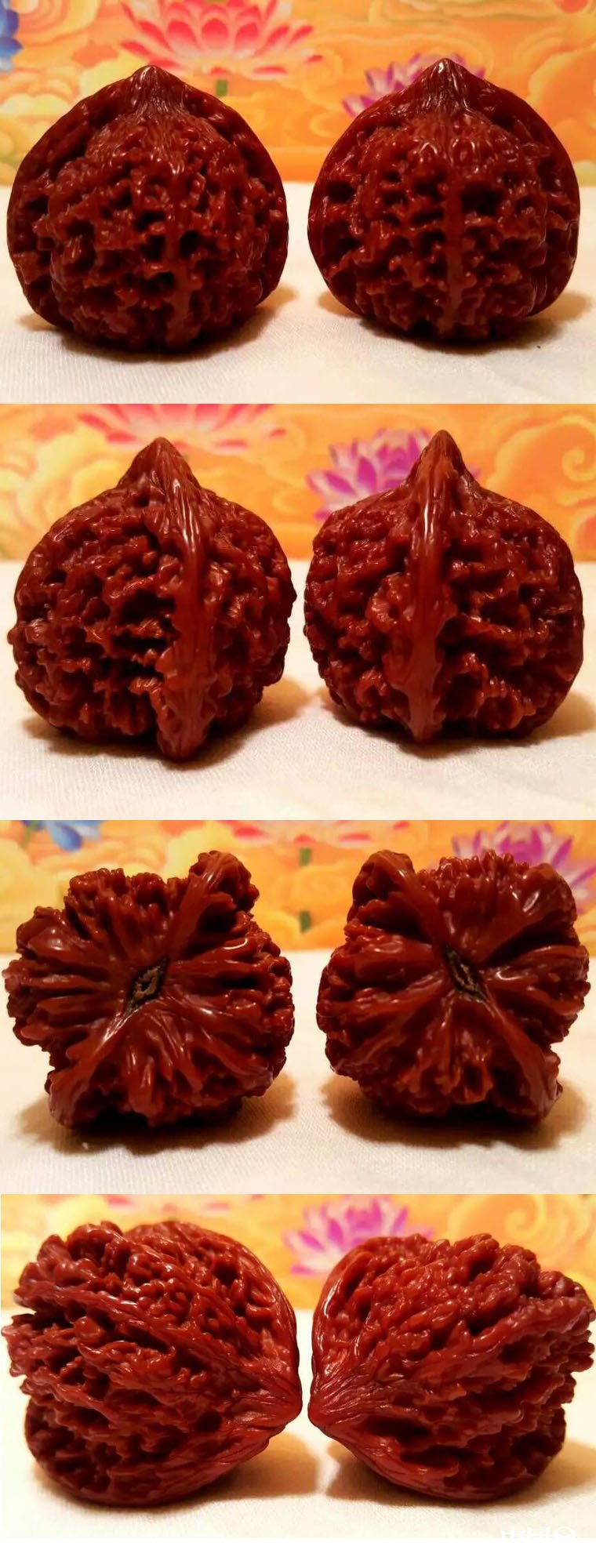 精品四棱滿天星獅子頭核桃（收藏級）