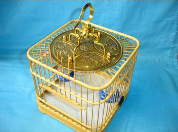 純黃銅十三太保鬼門(mén)蟈蟈籠子