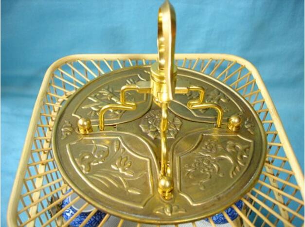 純黃銅十三太保鬼門(mén)蟈蟈籠子