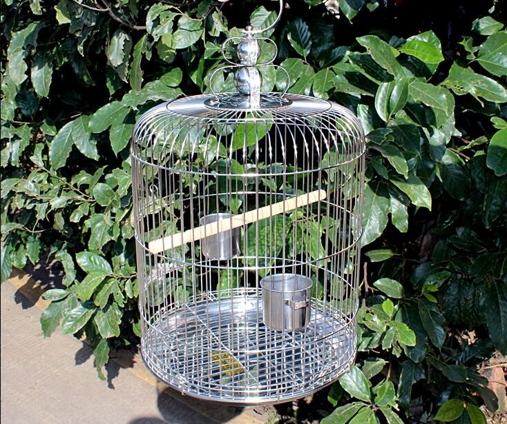 鸚鵡不銹鋼鳥(niǎo)籠掛小型精品