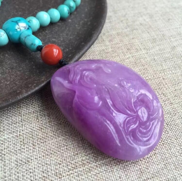 老礦冰種綠松石項(xiàng)鏈，綠松石項(xiàng)鏈搭配