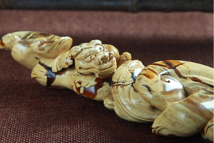 緬甸琥珀雕刻件，琥珀鑒別方法