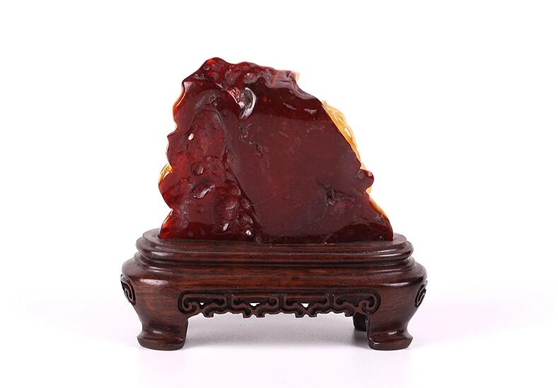 天然波羅的海琥珀蜜蠟金玉滿(mǎn)堂擺件