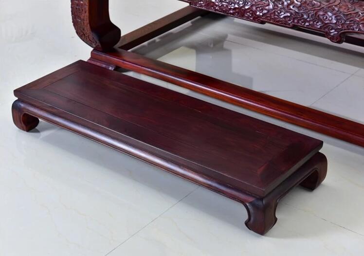 老撾大紅酸枝云龍大寶座二件套