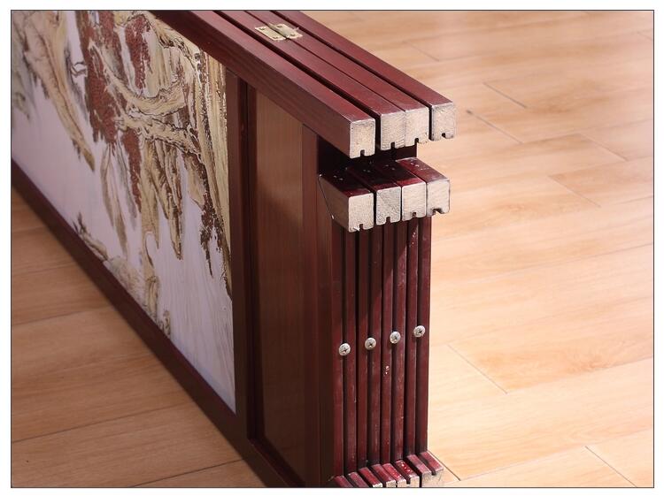 古典實木屏風福連文苑山屏風隔斷