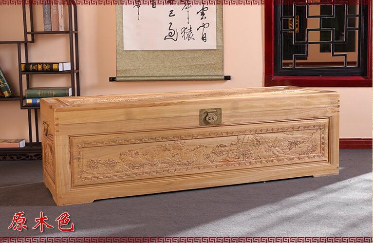 香樟木箱子加長(zhǎng)加厚字畫收藏箱