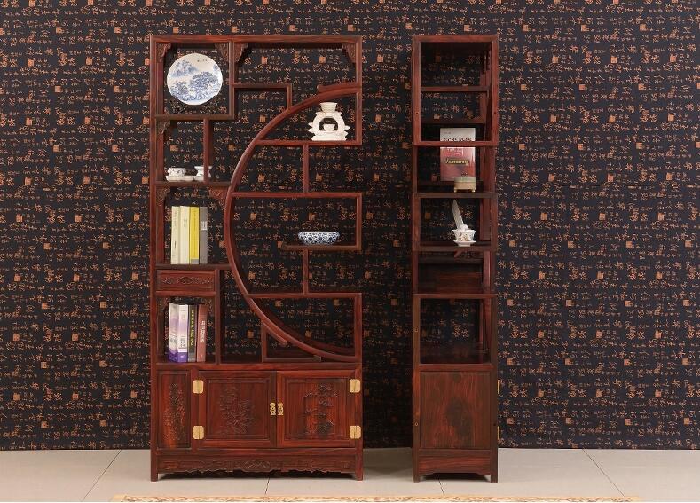 中式仿古實(shí)木博古架紅木家具