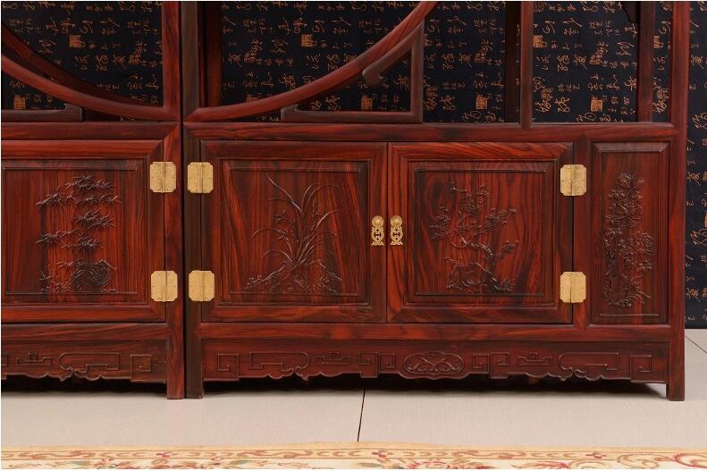 中式仿古實(shí)木博古架紅木家具